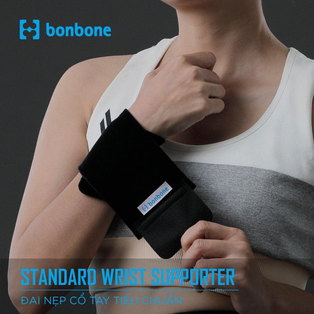 ✅ Đai nẹp cổ tay cơ bản Bonbone Standard Wrist Supporter - Made in Japan