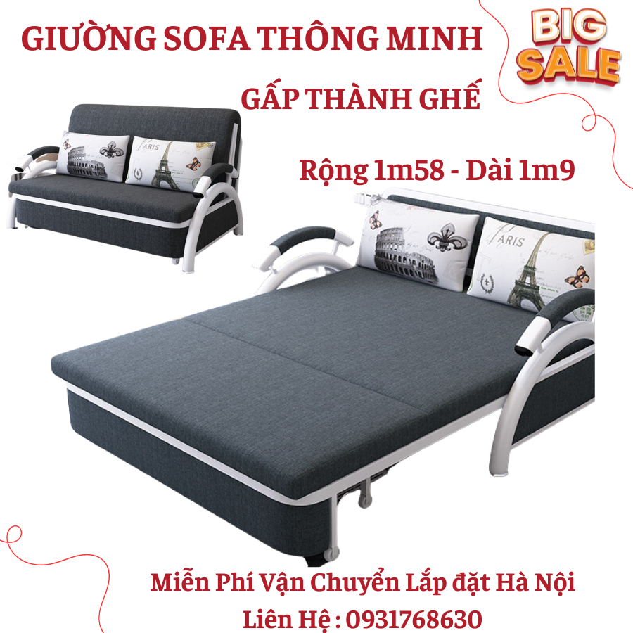 Giường sofa đa năng , giường sofa , giường sofa gấp gọn thành ghế, ghế sofa gấp gọn thành giường , giường sofa gấp gọn cao cấp , sofa giường kt :