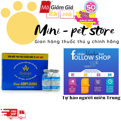 [COMBO 2 LỌ / 1G KHÁNG SINH] AMPI KANA THUỐC BỘT TIỆT TRÙNG PHA TIÊM - THÚ Y TRUNG ƯƠNG 5