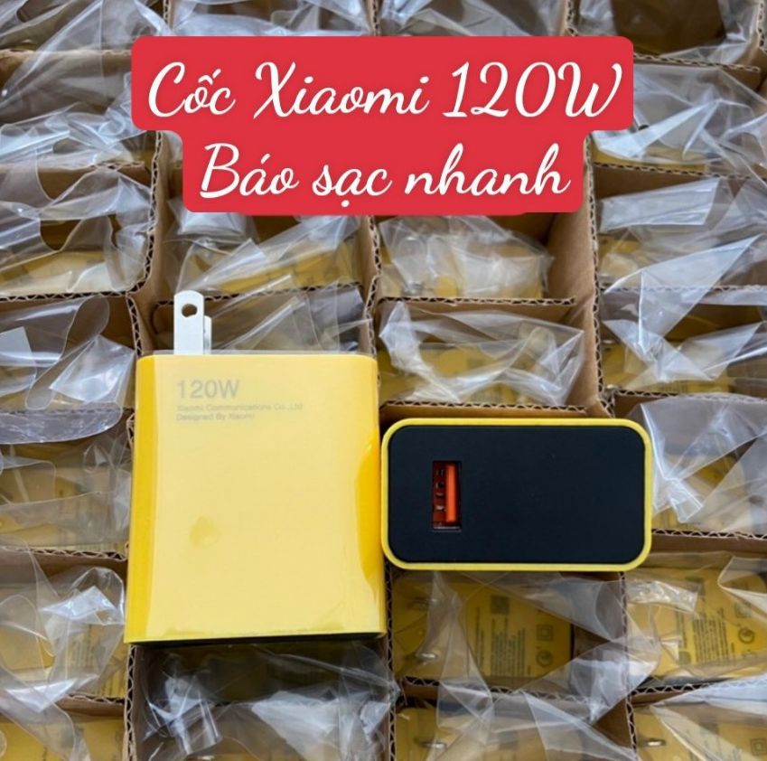 Củ sạc nhanh Xiaomi 120W - Báo sạc nhanh