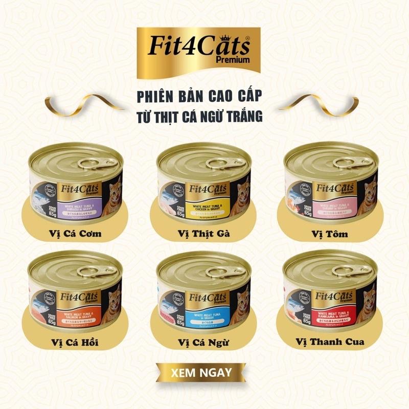 Fit4cats premium 85g cat boxed white carp fish for cats
