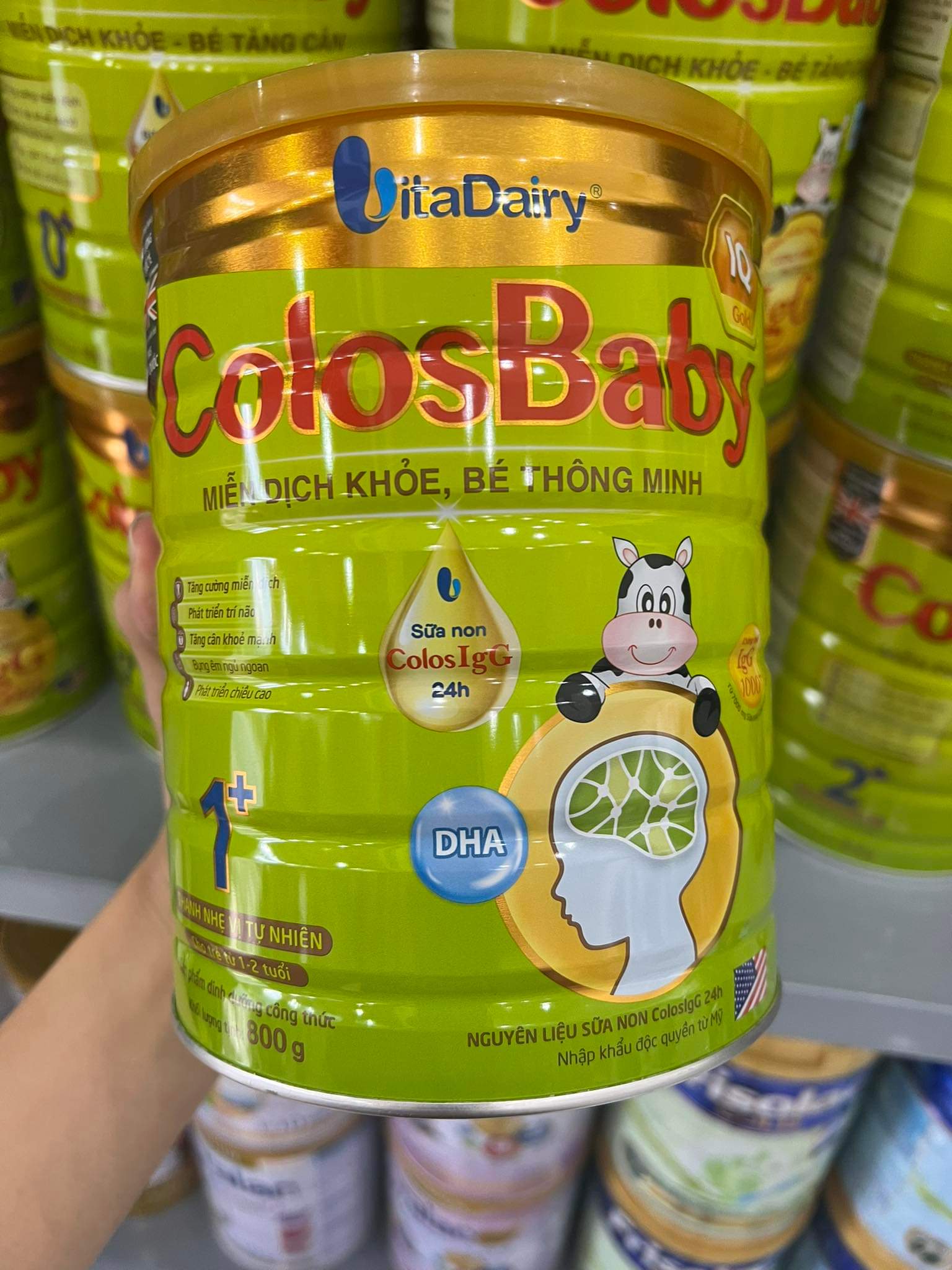 Sữa COLOSBABY IQ GOLD 1+ 800g