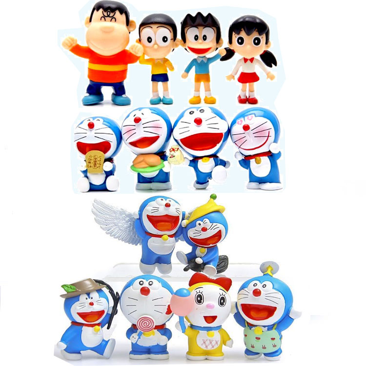 Bộ set 14 mô hình nhân vật doremon và các bạn