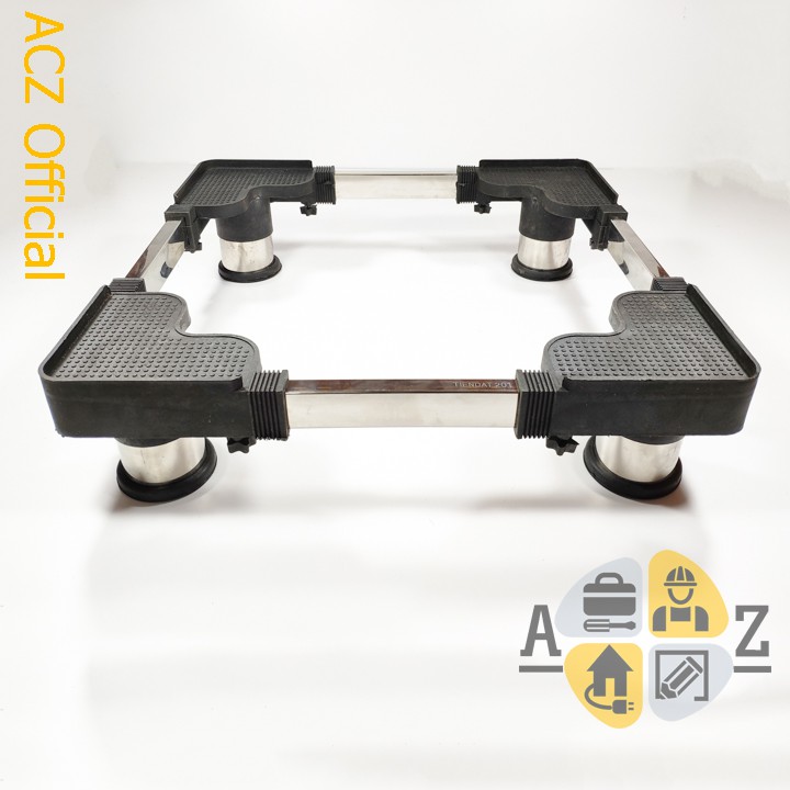 Chân Kê Máy Giặt Tủ Lạnh Chống Rung Lắc - Chân Đế Tủ Lạnh Cao Cấp Trụ Inox (Loại Tốt)