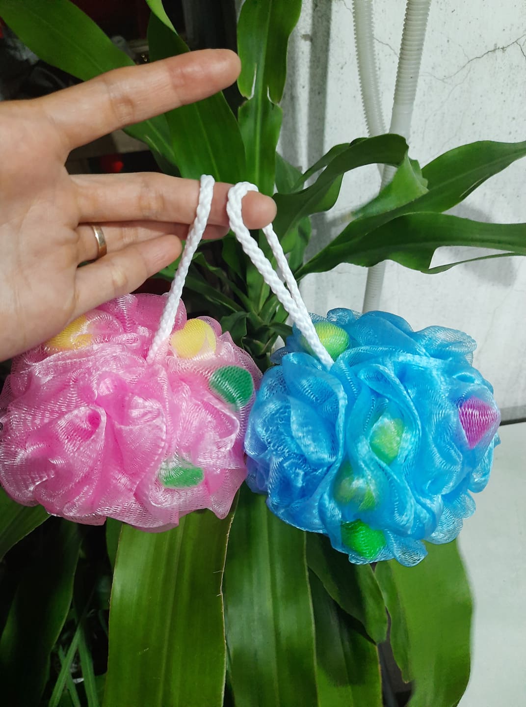 [HCM]Combo 2 Bông tắm 2 lớp có bông mút loại lớn