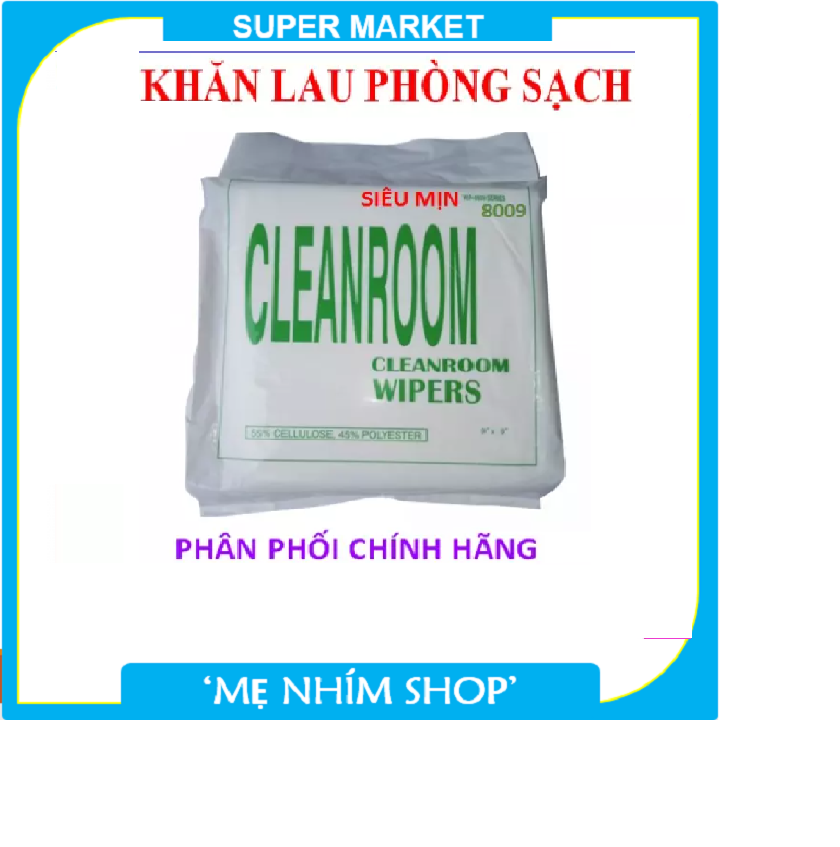 Khăn vải lau phòng sạch siêu mịn 8009 - 69le cleanroom wiper- size 9*9 inch