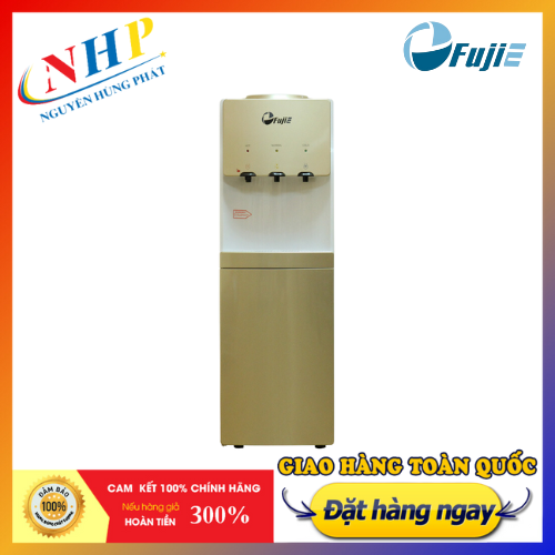 Cây nước nóng lạnh cao cấp 3 vòi FujiE WDBD20C, màu vàng ánh kim