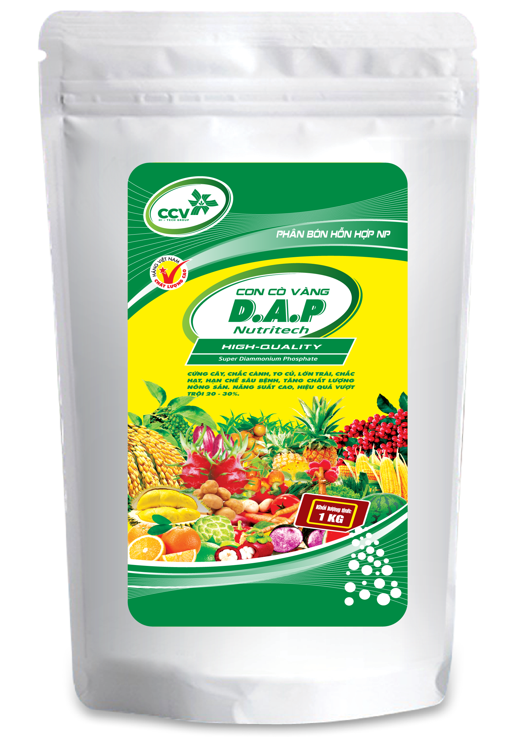 Phân bón DAP giúp cứng cây chắc cành, to củ, lớn trái , hạn chế sâu bệnh hại Dap nutritech