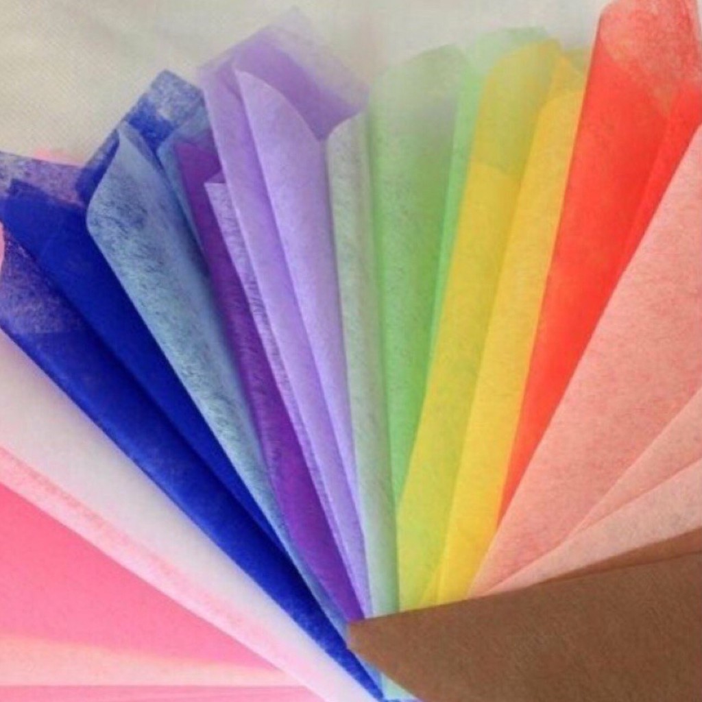 Tập 50 tơ` giấy mếch lụa gói hoa khổ 60*60cm