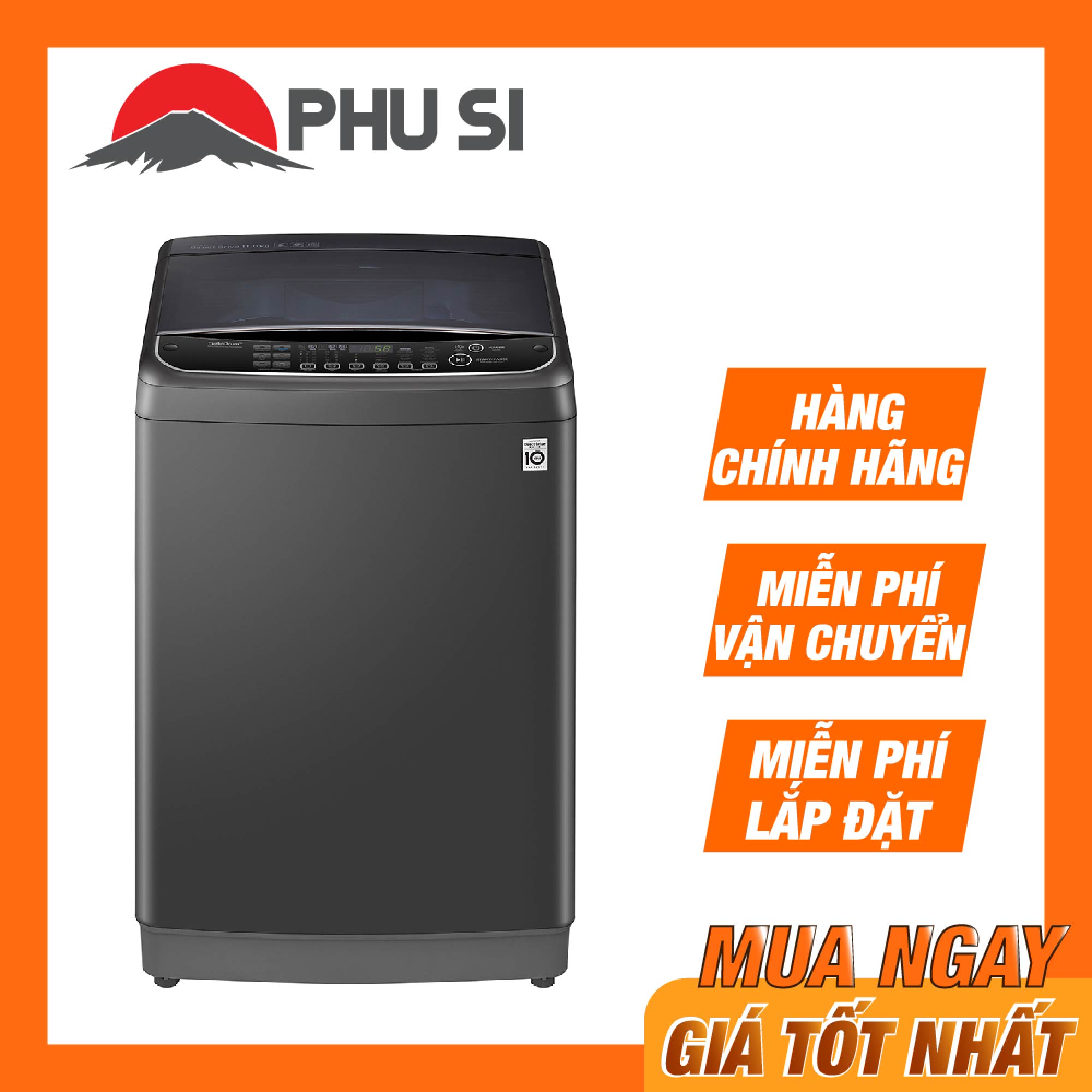 ✅máy giặt lg inverter 11 kg th2111ssab - chỉ giao hcm