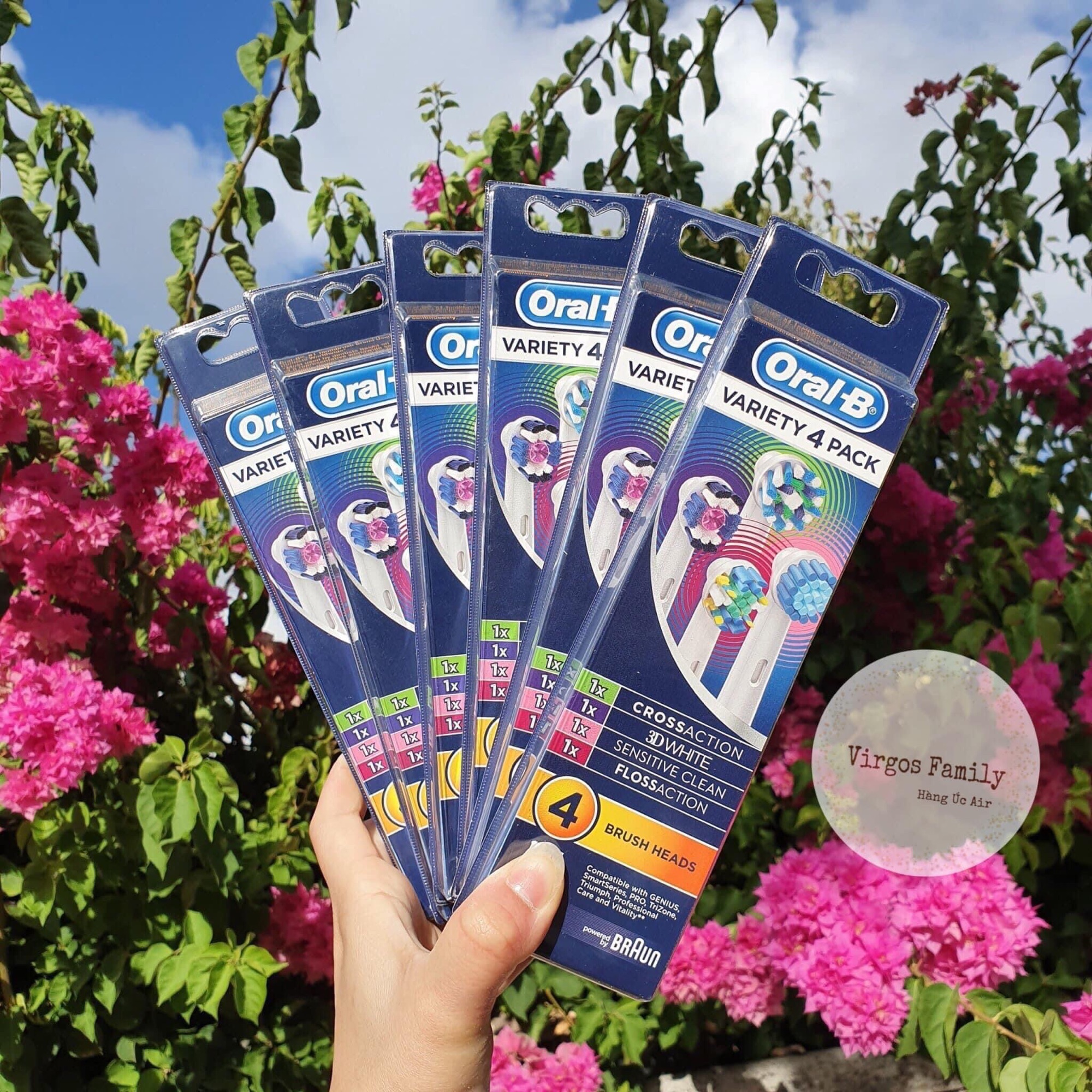 Oral-B Variety 4 packs Refill đầu thay bàn chải điện oral B 4 chiếc