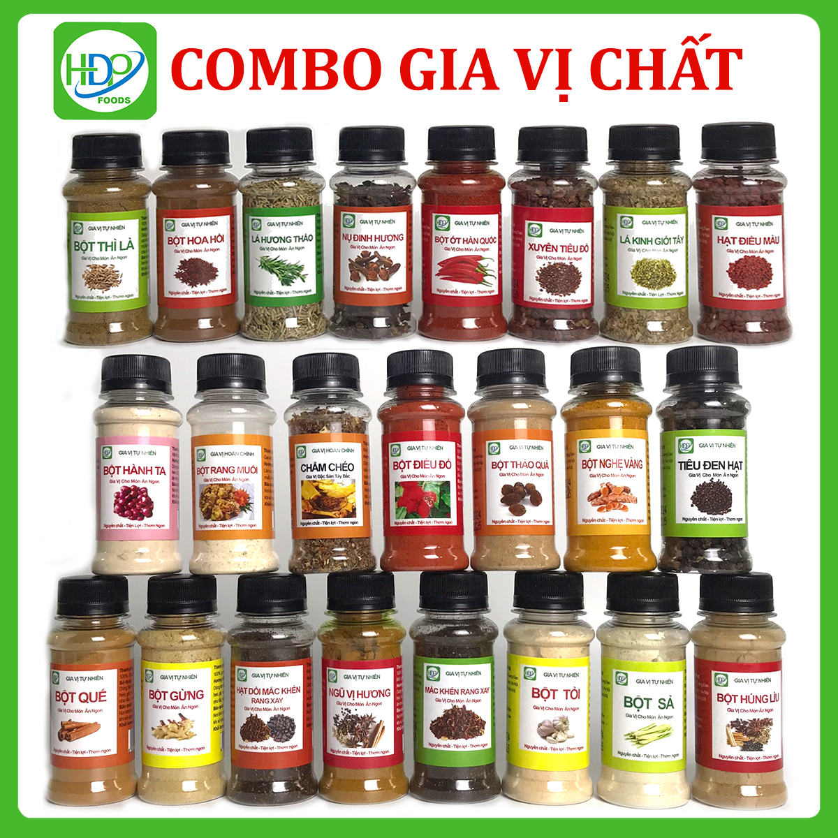 Tổng Hợp Gia Vị Nấu Phở Bò: tiểu hồi hương, đinh hương, hạt mùi, hoa hồi, quế, thảo quả, mắc khén, hạt dổi, lá hương thảo
