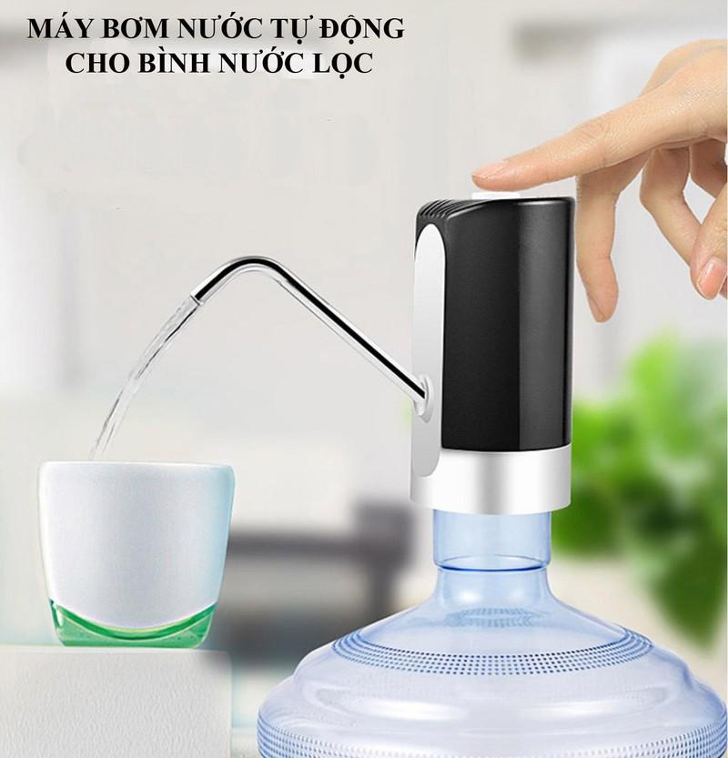 Vòi bơm nước tự động cho bình nước, vòi lấy nước sạc pin thông minh - máy bơm nước tự động cho bình nước khoáng