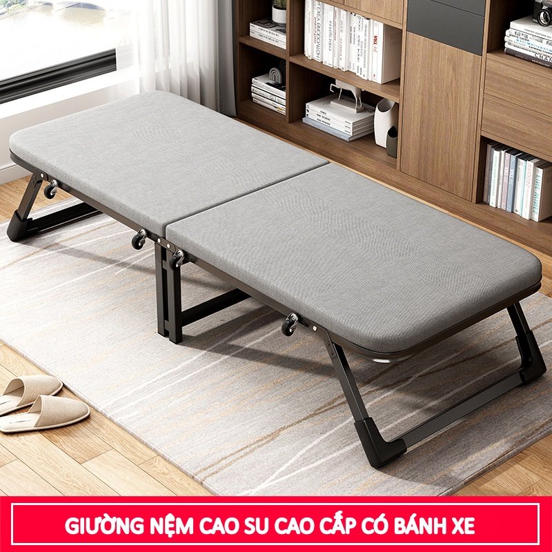 Giường gấp gọn thông minh, giường xếp văn phòng ngủ trưa tiện lợi,khung thép chắc chắn