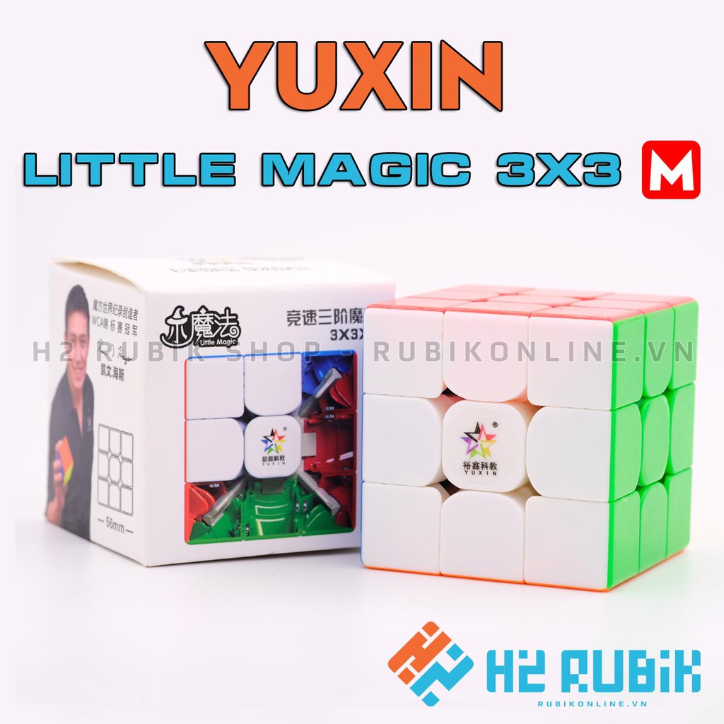 Rubik 3X3 Yuxin Little Magic 3X3 M Có Nam Châm Sẵn Nhựa Màu Bền Bỉ Xoay Trơn