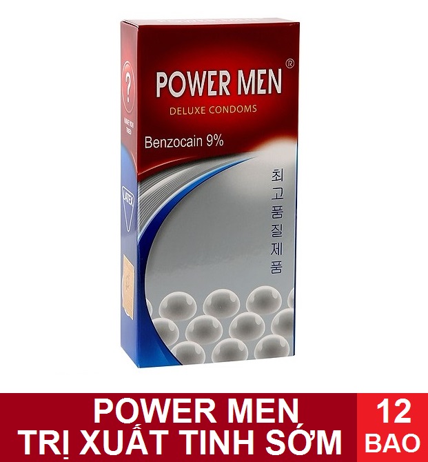 Freeship bao cao su kéo dài thời gian powermen ngọc trai hộp 12 chiếc