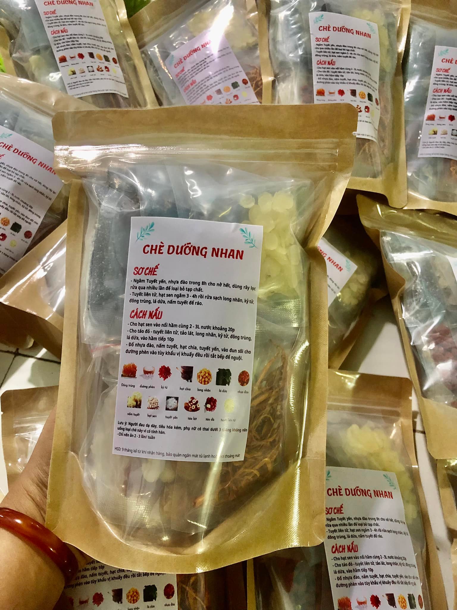 Chè tuyết yến dưỡng nhan set nấu 10 - 15 chén