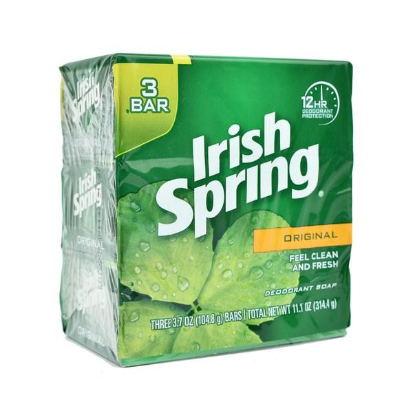 Xà phòng diệt khuẩn mỹ irish spring original 104g- lốc 3 cục