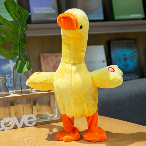 Thú Bông Vịt Vàng Dễ Thương Biết Hát Biết Đi Biết Kêu Tiếng Vịt Mang Lại Nụ Cười Cho Bé Thân Thiện Với Con Vật Nuôi