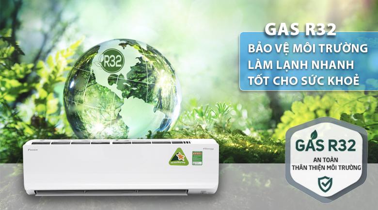 Gas R-32 - Máy lạnh Daikin Inverter 2 HP FTKC50UVMV