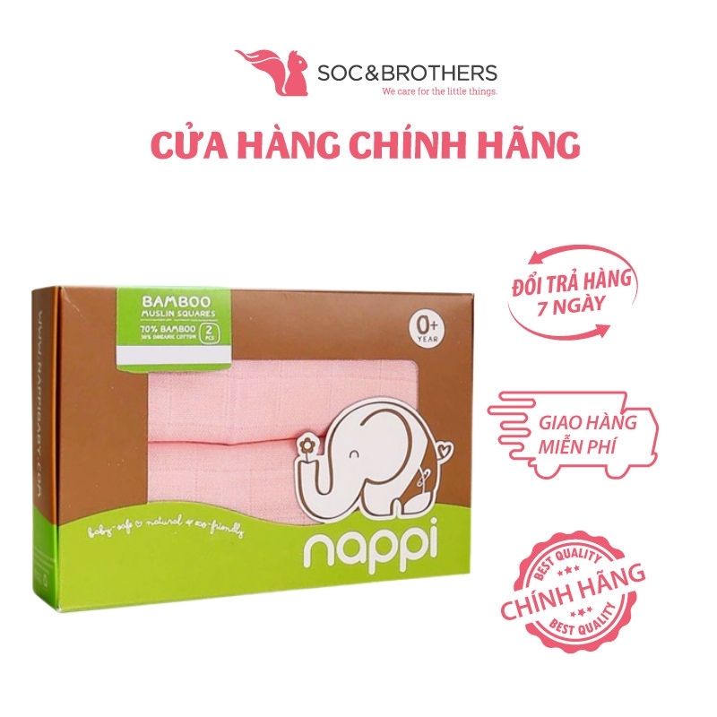 Hộp khăn set 2 các màu nappi 77*77 cm