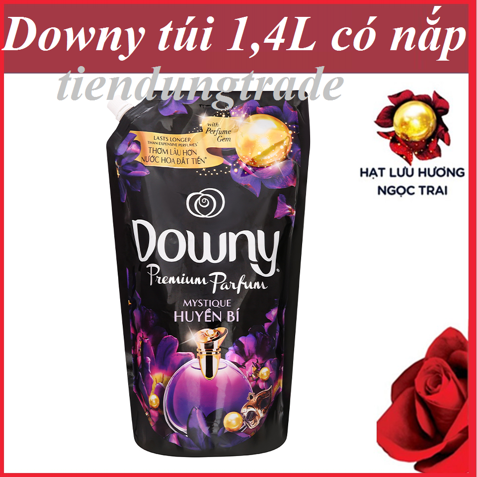 Nước xả vải Downy Parfum Collection huyền bí túi 1.4 lít Có nắp mới