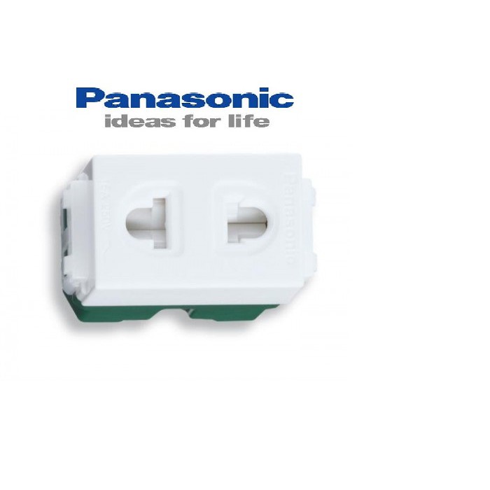 Hạt ổ cắm đơn panasonic có màn che wide