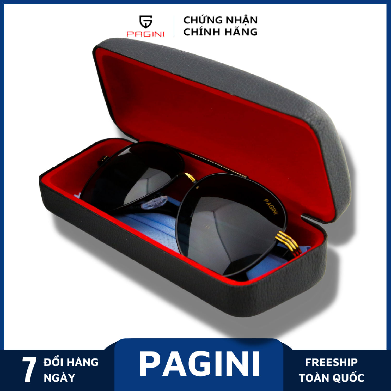 Kính mát nam/ kính râm nam pagini - form ôm kiểu dáng thời trang - tặng kèm hộp và khăn lau - kinh6533b