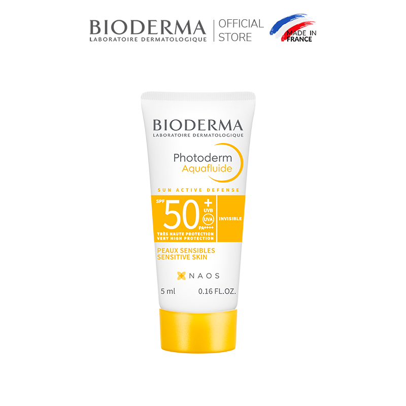 [QUÀ TẶNG KHÔNG BÁN] Kem chống nắng giảm bóng nhờn cho mọi loại da Photoderm Aquafluide SPF 50+ - 5ml [Không màu]
