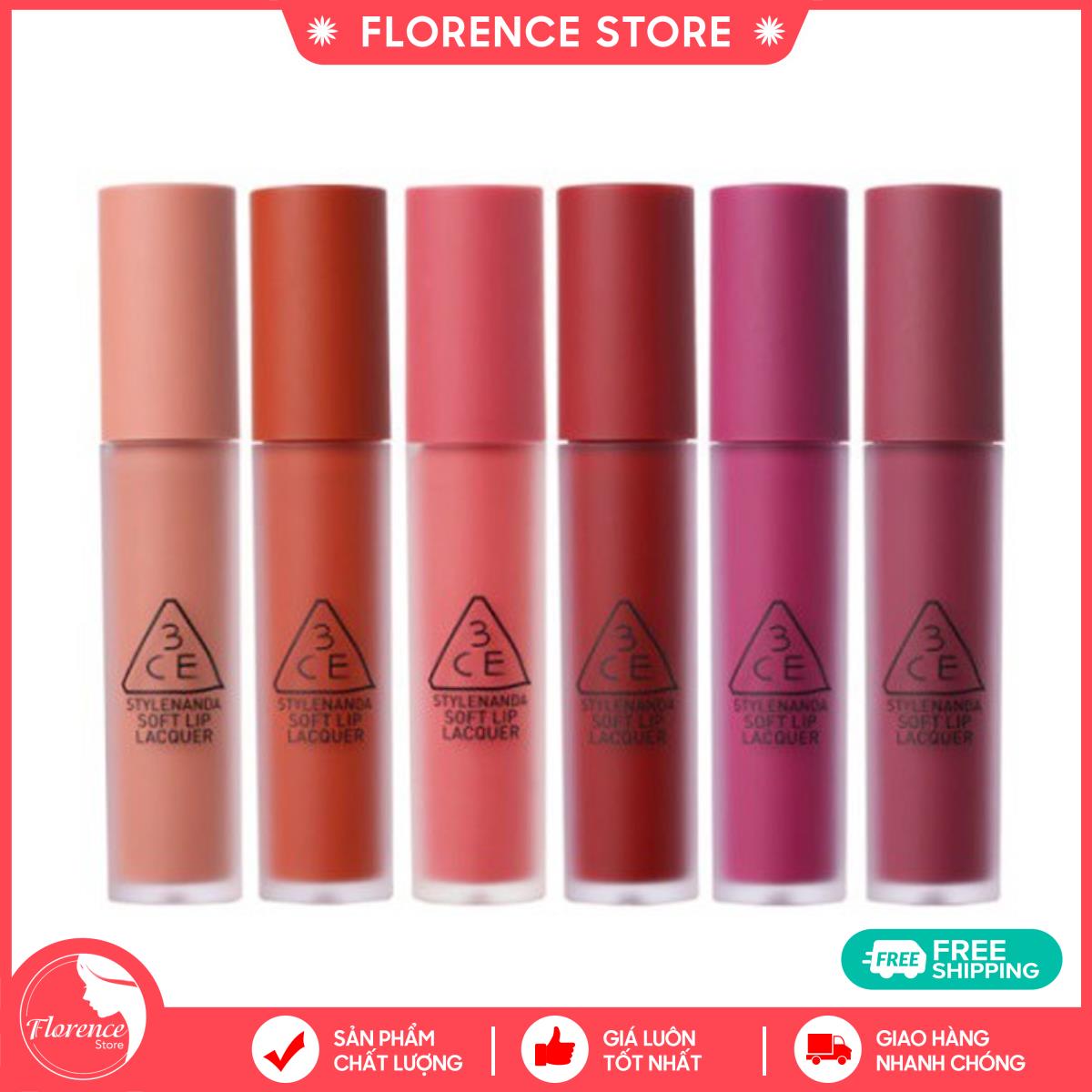 Son kem lì 3ce kem soft lip lacquer
