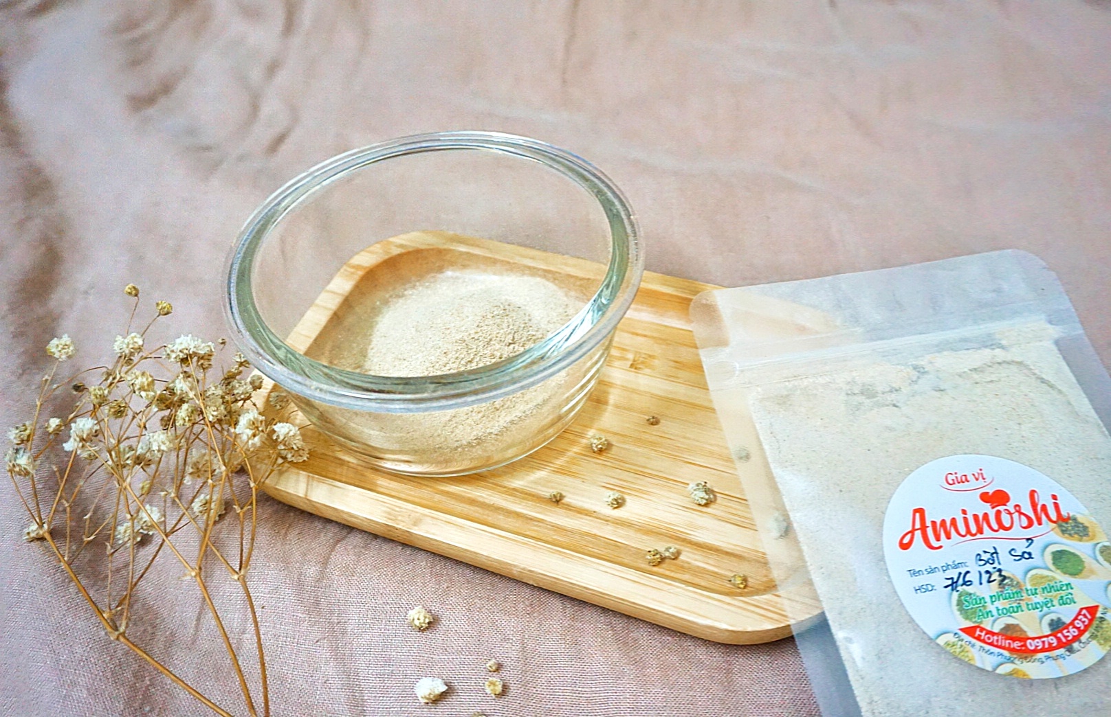 Bột sả khô nguyên chất aminoshi