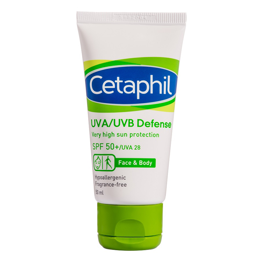 Kem chống nắng cetaphil uva/uvb defense very high sun protection spf50+/uva28 50ml