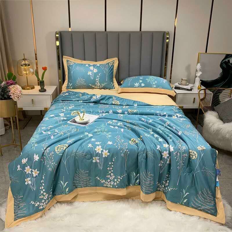 Chăn hè cotton lụa thái hàng nhập khẩu cao cấp cực mềm mịn - mát nhẹ kích thước chăn 2mx2m3. chăn mùa hè giá rẻ, chất vải mềm mịn