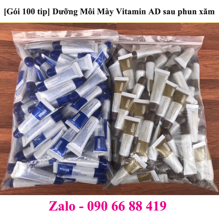 Dưỡng Môi Mày Vitamin AD sau phun xăm / Son dưỡng môi chống thâm sau xăm Kích lên màu môi nhanh / Dưỡng Vitamin AD Môi Mày sau phun xăm / Kem dưỡng ẩm Fougera Vitamin A&D Ointment dạng tuýp chăm sóc phun môi mày xăm hình