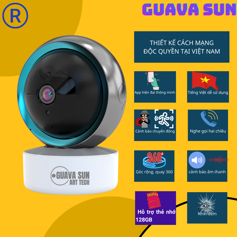 Camera TUYA có google assistant và alexa cho nhà thông minh, camera giám sát thông minh Wifi, quản lý trên điện thoại