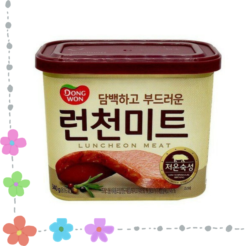 Thịt hộp dongwon hàn quốc luncheon meat 340g - thịt hộp ham / thịt heo spam nhập khẩu đóng hộp / đồ hộp ăn liền