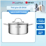 (SALE 8.8)Nồi inox nguyên khối liền đáy Elmich EL-2531IN