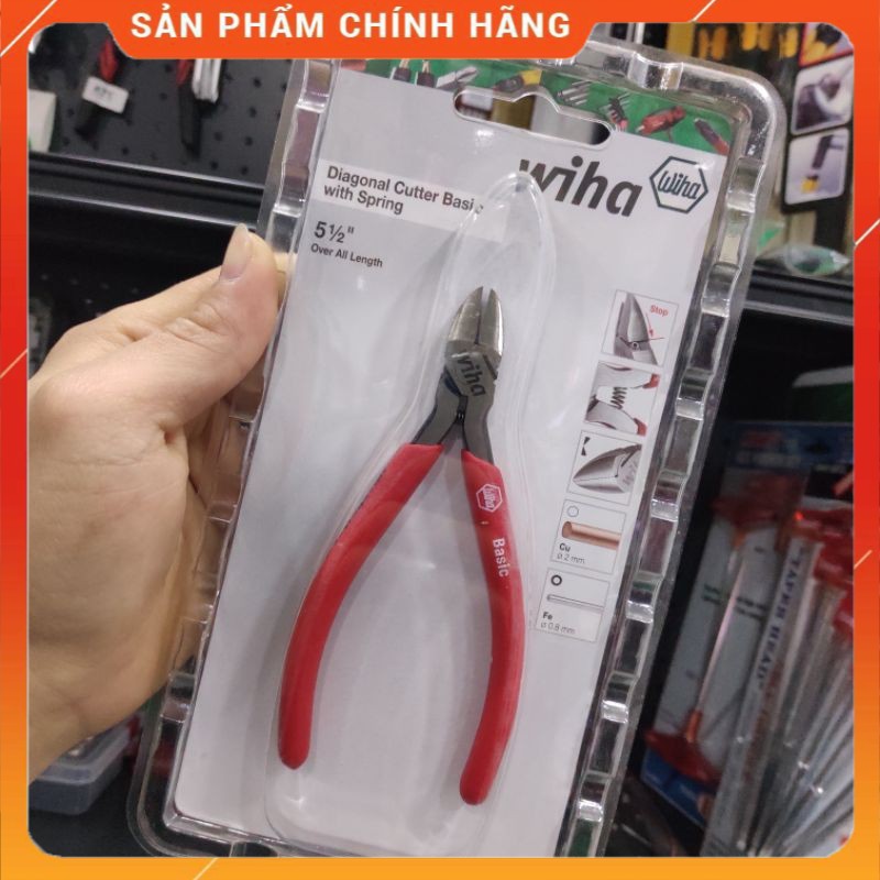 Kìm cắt dây Wiha Đức 35736 - cắt linh kiện điện tử