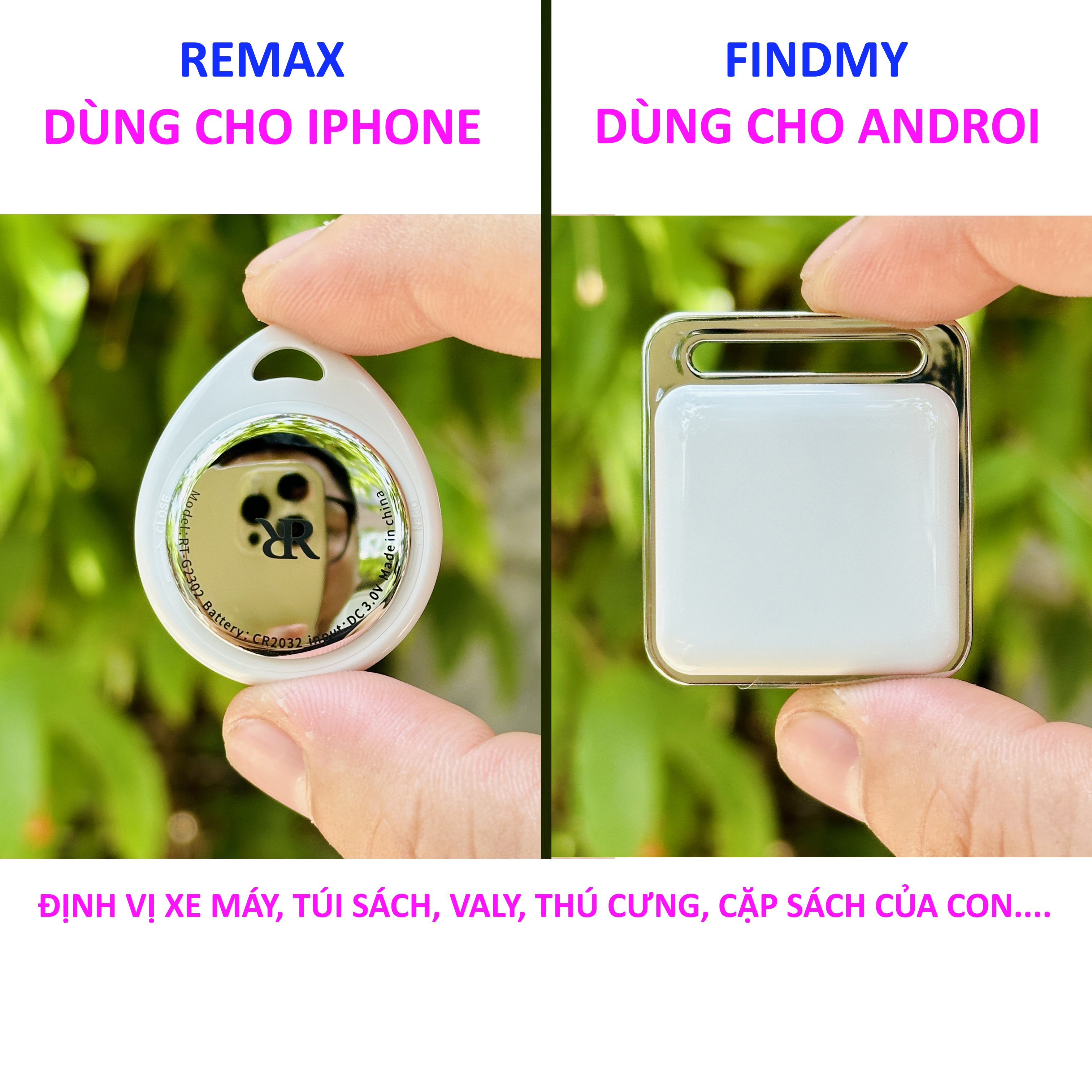 Định vị droptag remax rt g2302 định vị toàn cầu, chống mất trộm xe máy, ô tô, balo, túi xách