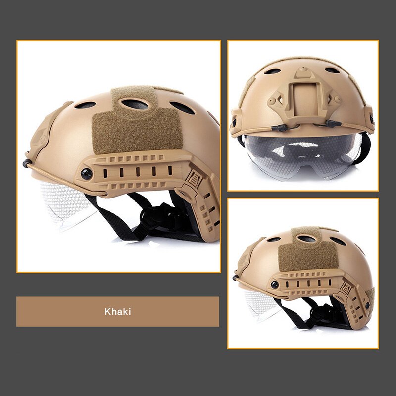 Mũ Bảo Hiểm Quân Đội Delta Force Có Kính