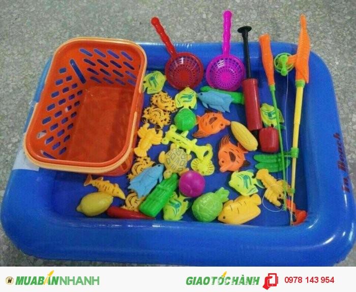 Bộ Đồ Chơi Câu Cá Kèm Bể Phao Cho Bé