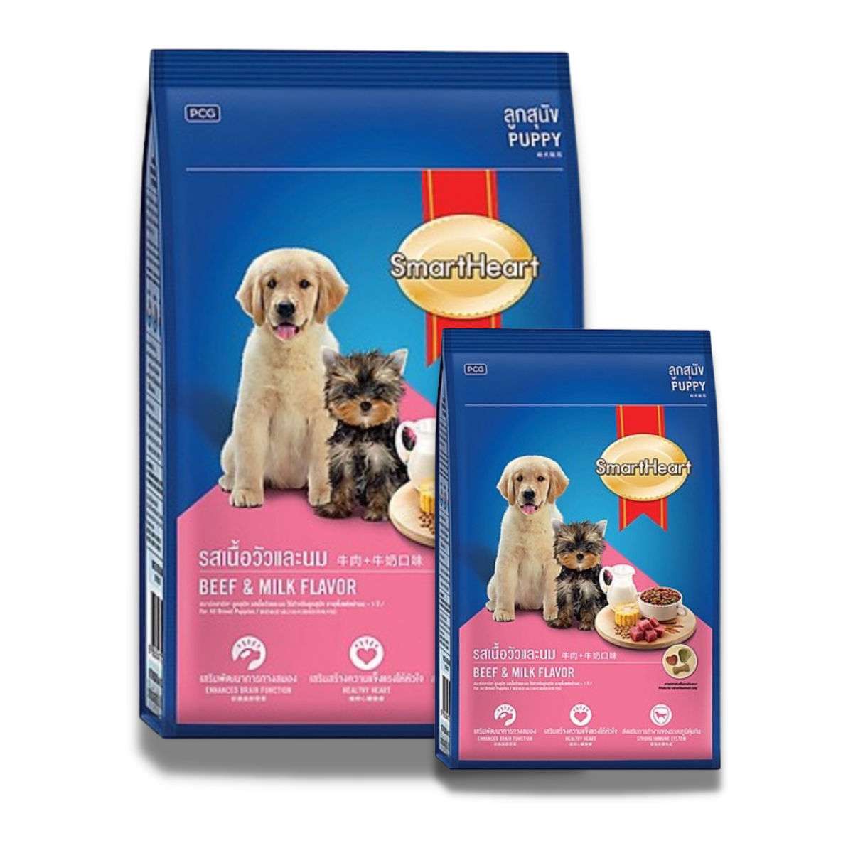 Thức ăn hạt cho chó Smartheart puppy hạt khô cho chó nhỏ gói 400gr