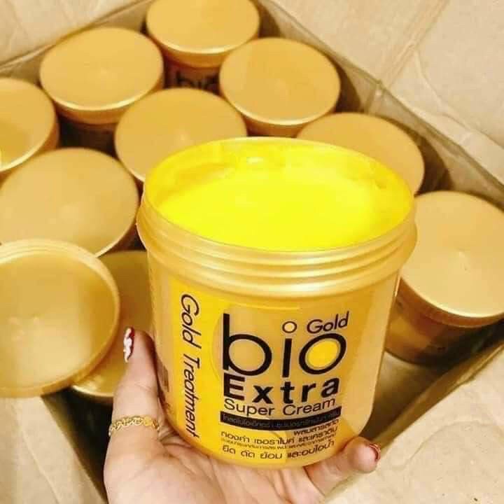01 Hũ Ủ Tóc Bio Gold Extra Super Cream 500ml Chính Hãng Thái Lan, ủ tóc chuẩn spa, ủ phục hồi hư tổn cho tóc