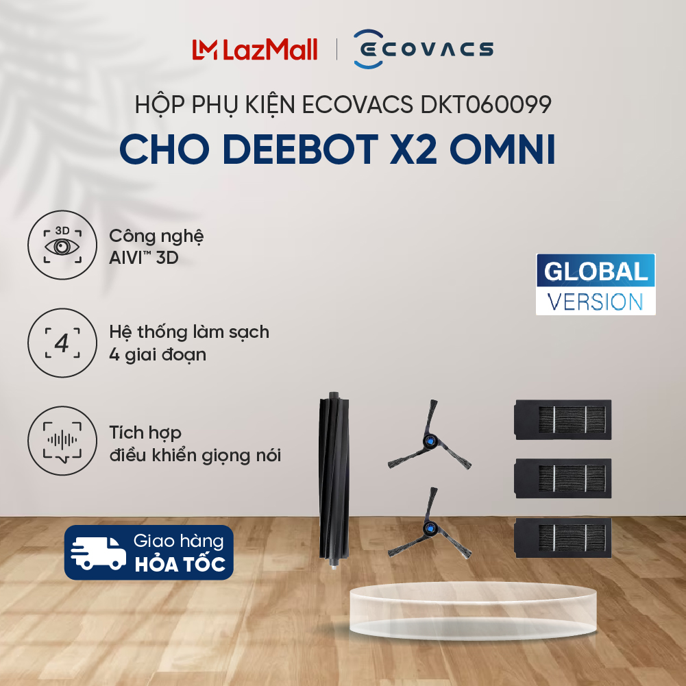 Hộp phụ kiện ecovacs dkt060099 cho deebot x2 omni