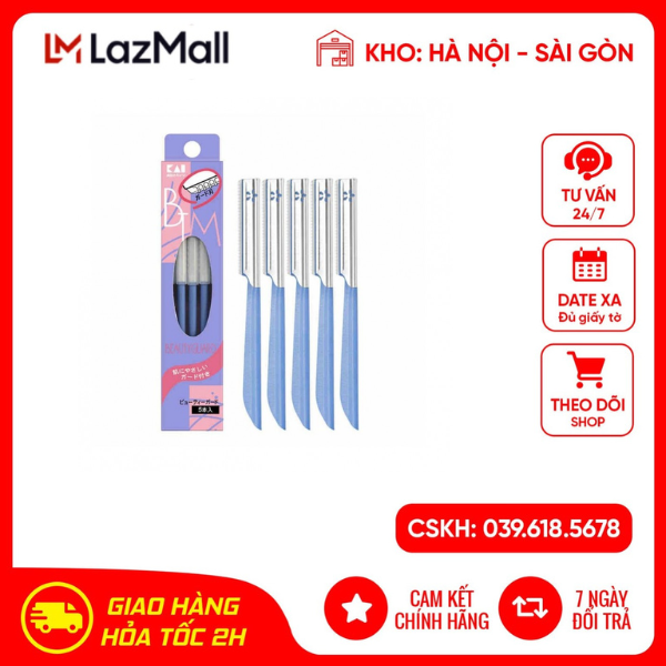 Set 5 dao cạo cho nữ KAI có lớp bảo vệ hàng chính hãng Nhật Bản