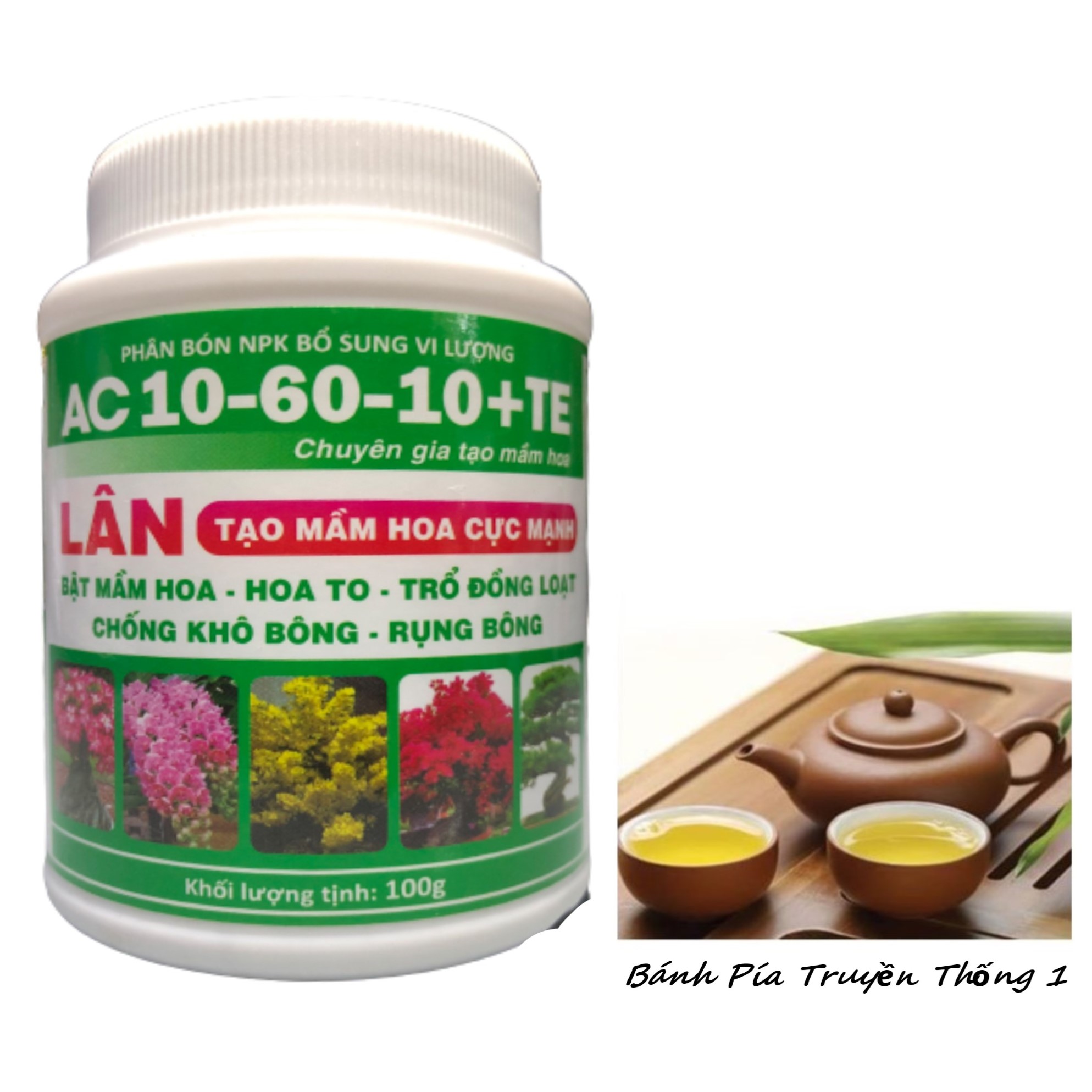 Ac lân 10-60-10+te phân bón npk bổ sung vi lượng - #021a# 100g