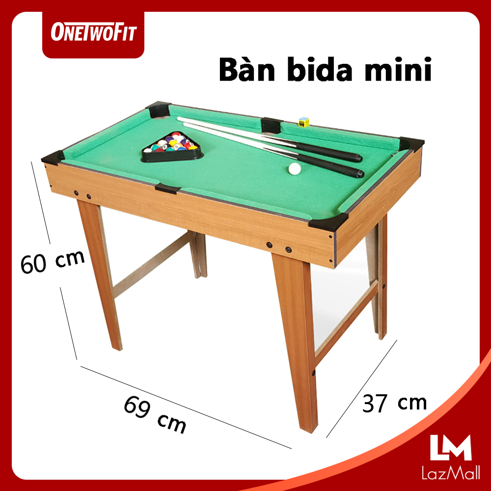 OneTwoFit Bàn bida mini cho trẻ em và người lớn bằng gỗ đa chức năng，bida mini phăng ET011101