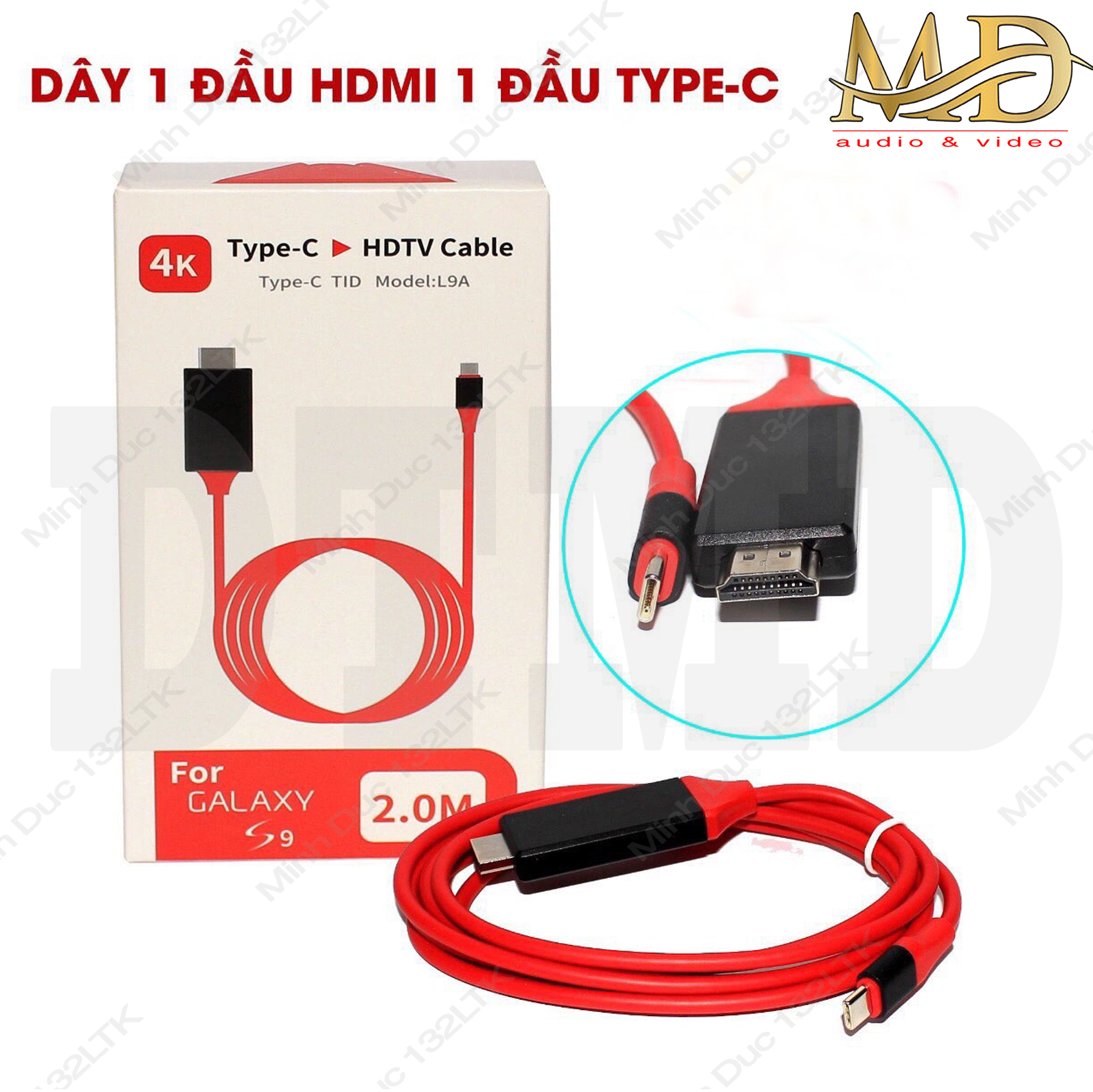 Cáp chuyển type - c hdmi 2m