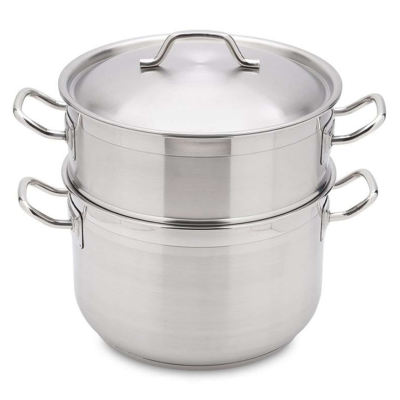 Bộ xửng hấp 3 đáy inox 430 Fivestar Standard bếp từ nắp inox tặng 10 muỗng ăn