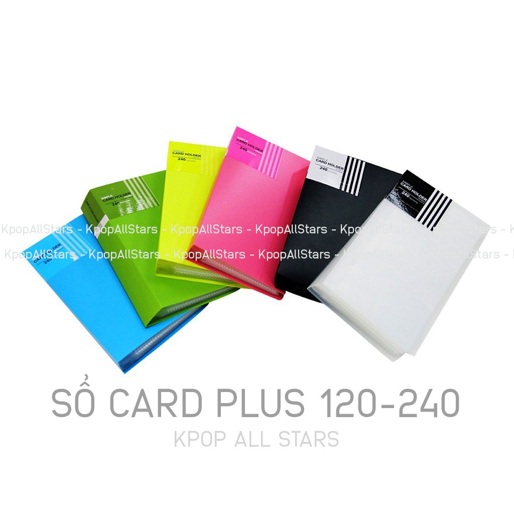 (Được chọn màu) SỔ CARD SIZE A4 ĐỰNG 120-400 TẤM NHIỀU MÀU KAS - KPOP ALL STARS